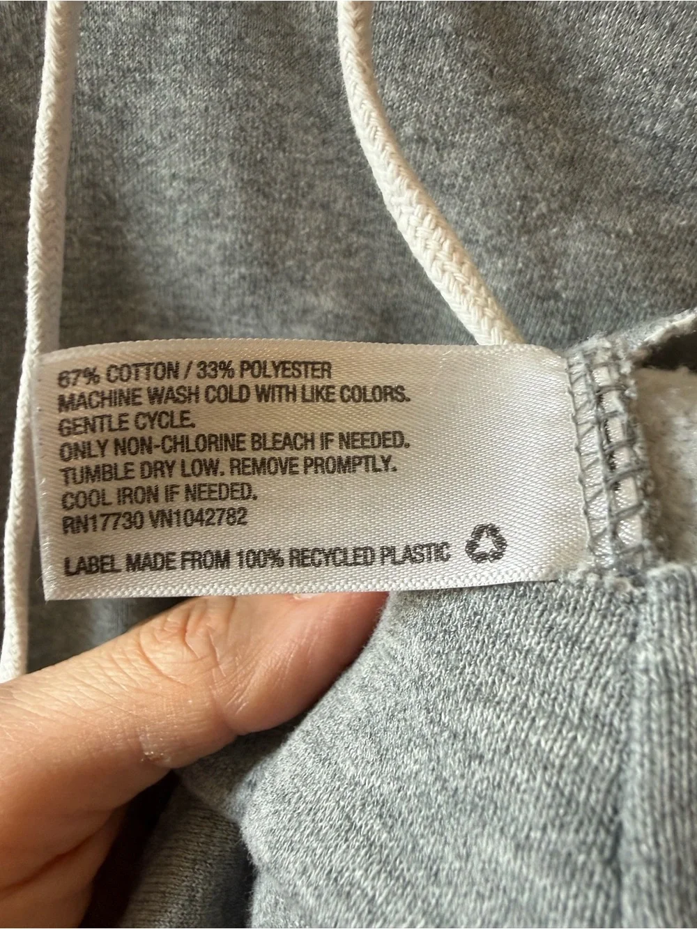 wild fable Cropped Gray Hoodie with Drawstring - Picture 4 of 4
